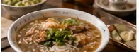 Quanzhou's local noodle-paste breakfast